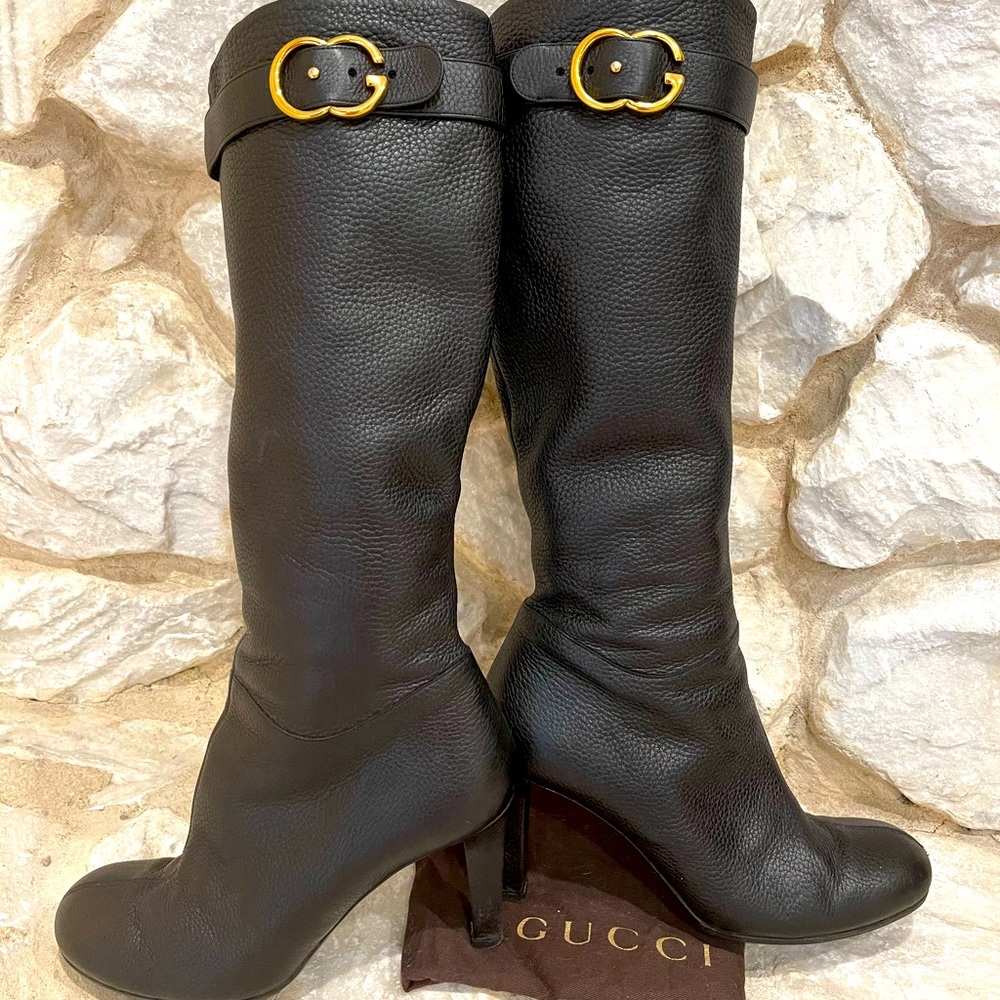 🔥Authentic GUCCI Boots, size 9-9,5, black color